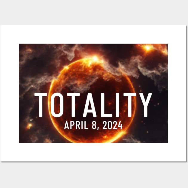 Total Solar Eclipse Totality April 8, 2024 Great American Eclipse Wall Art by Little Duck Designs